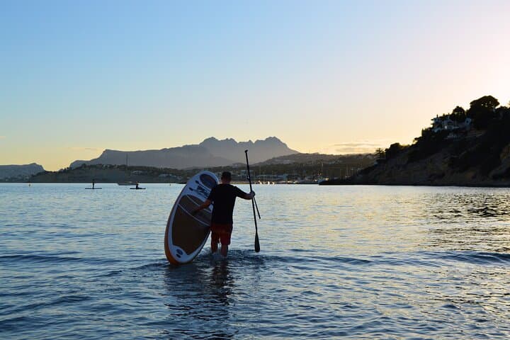 Paddle surf rental in the Moraira Sea