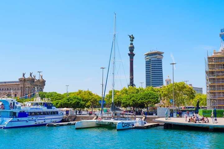 Barcelona Small Group Luxury Catamaran Cruise with Tapa and Drink