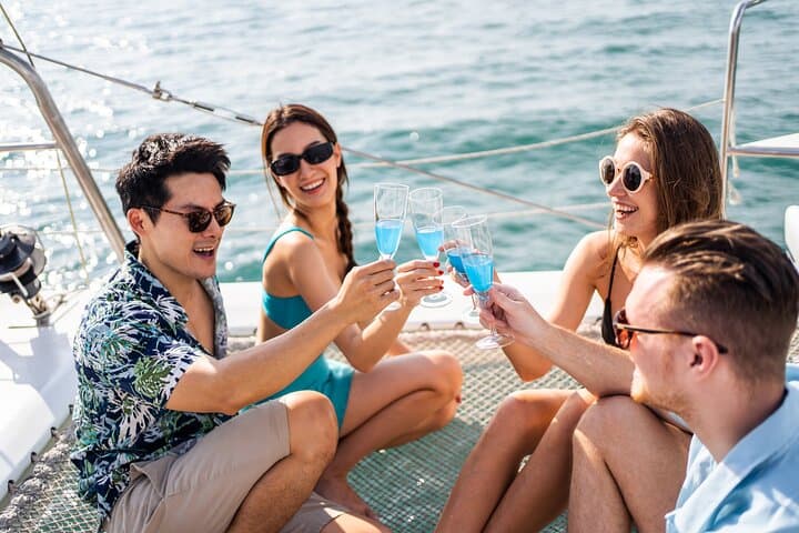 Barcelona Small Group Luxury Catamaran Cruise with Tapa and Drink