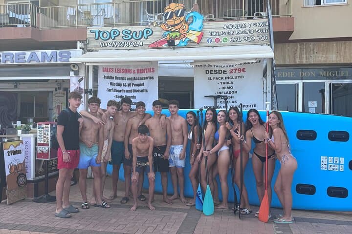 Rental Paddle surf Giant Fuengirola 1 Hour for 4-8 people