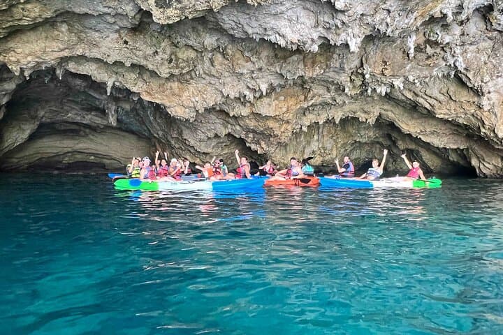 Kayak Granadella Guided Tour in its caves and Cala en Caló