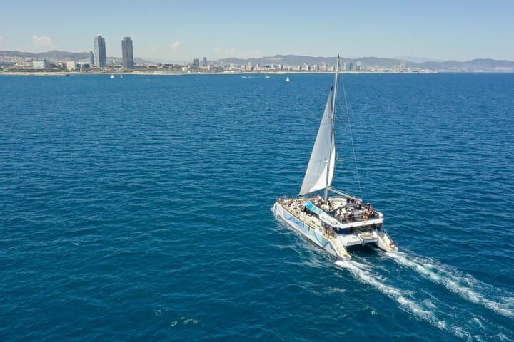 Sunset Catamaran Cruise with DJ in Barcelona