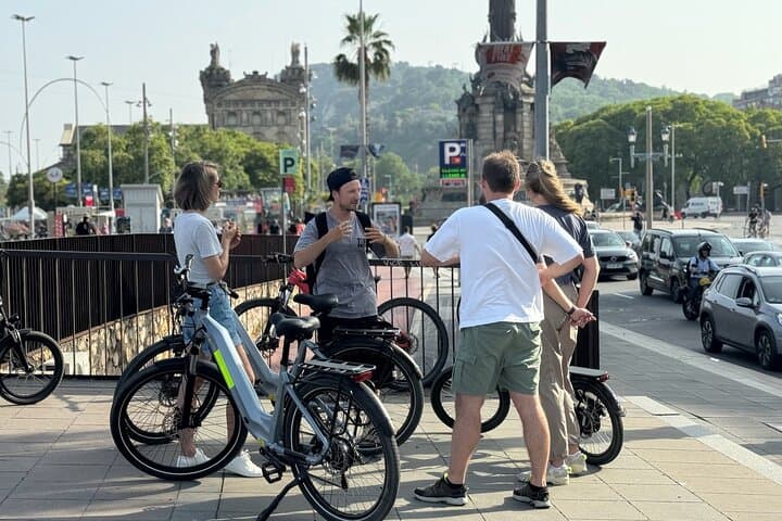Montjuic Barcelona: Panoramic eBike Tour Views & Tapas stop