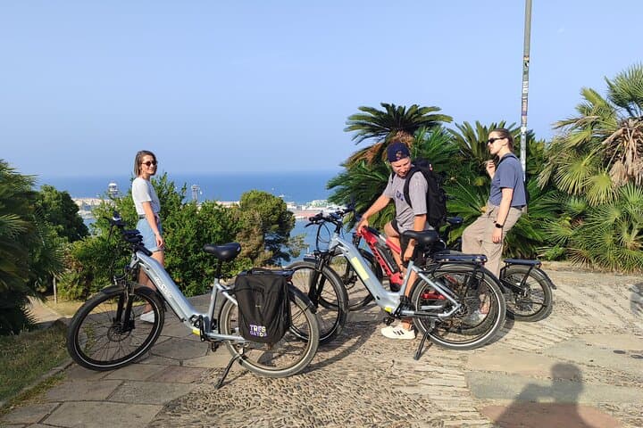 Montjuic Barcelona: Panoramic eBike Tour Views & Tapas stop