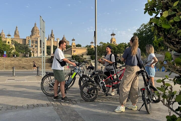 Montjuic Barcelona: Panoramic eBike Tour Views & Tapas stop