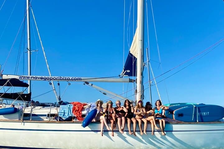Sailing in Formentera, virgin and natural beaches