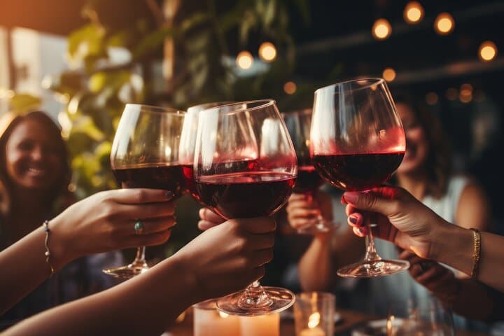 Toast wine