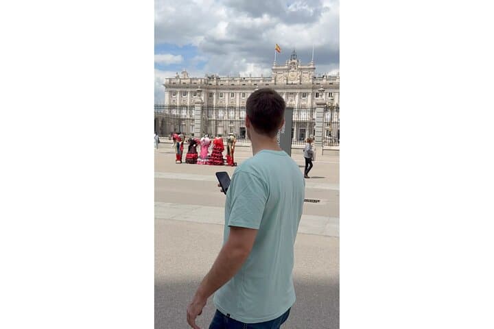 Walk through centuries of history toward the Royal Palace of Madrid