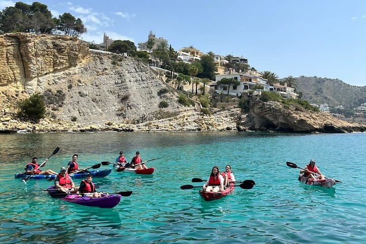Kayak guided tour from Moraira