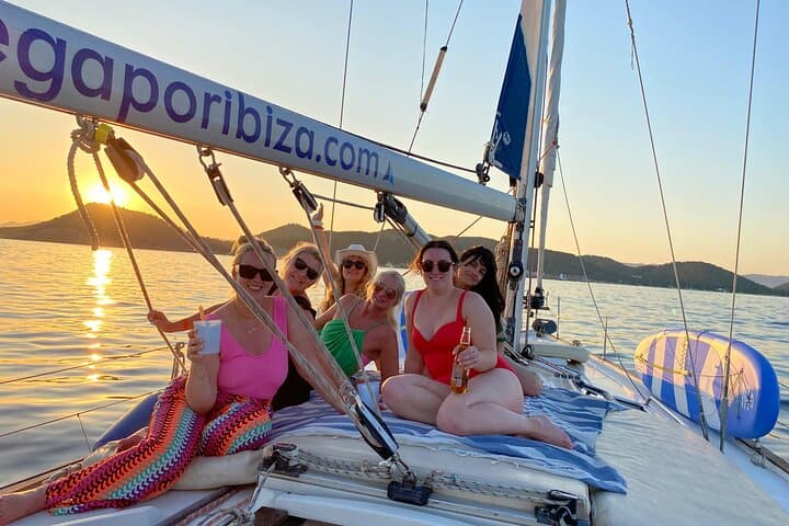 Sailing in Formentera, virgin and natural beaches