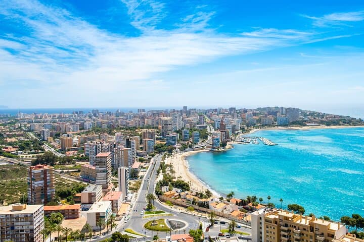 From Alicante: Santa Bárbara Castle, Canelobre Caves & Beach