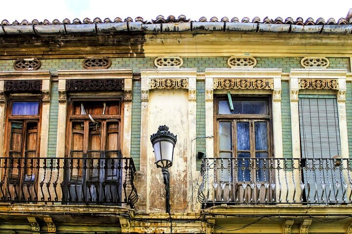 Colorful houses on our Valencia Tour
