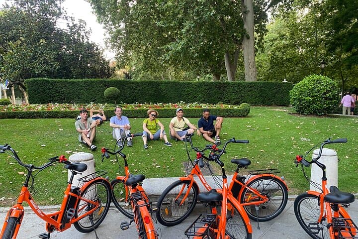 A ride through Madrid’s green heart — lakes, sculptures, and serenity.