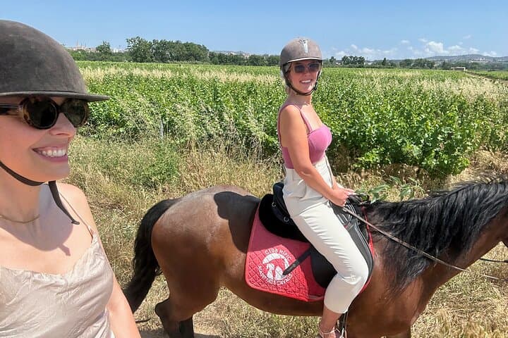 From Barcelona: PRIVATE Horseback Riding and Tapas Picnic
