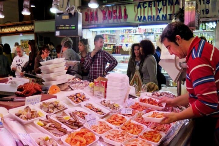 Market Tour: 1h of Spanish Food History Optional Pairing Meal