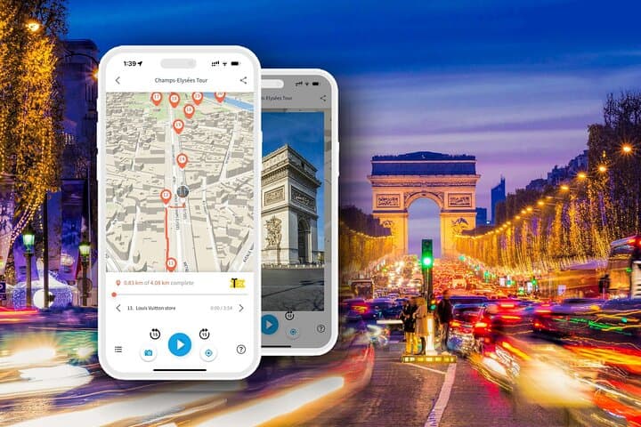 Champs Elysées Paris Walking Tour with Audio Guide