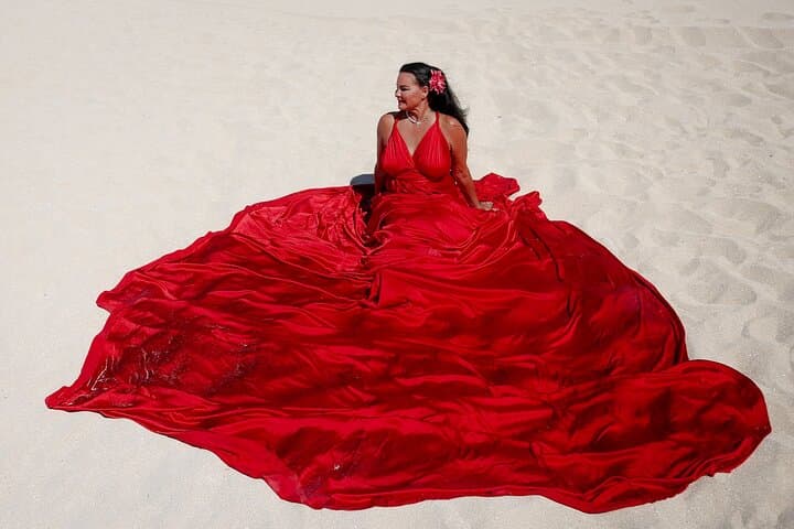 Flying Dress Photoshoot in Mallorca