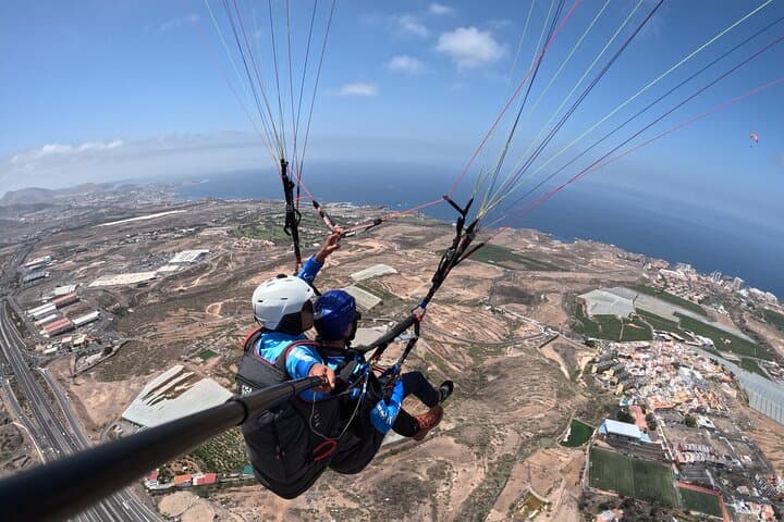 Paragliding tandem flight in Adeje Tenerife