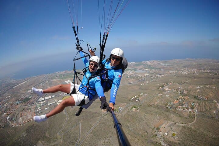 Paragliding tandem flight in Adeje Tenerife