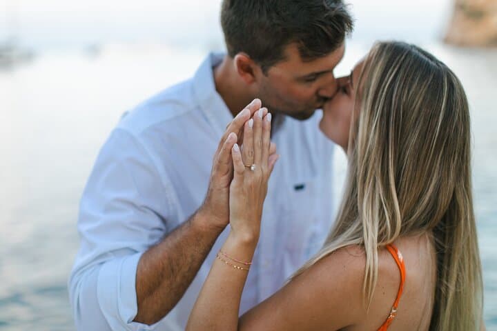 Engagement photoshoot by our local photographer in Mallorca
