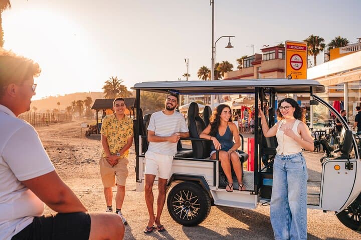 Malaga PRIVATE TOUR 1 hour throughout the city by Tuk and Flow