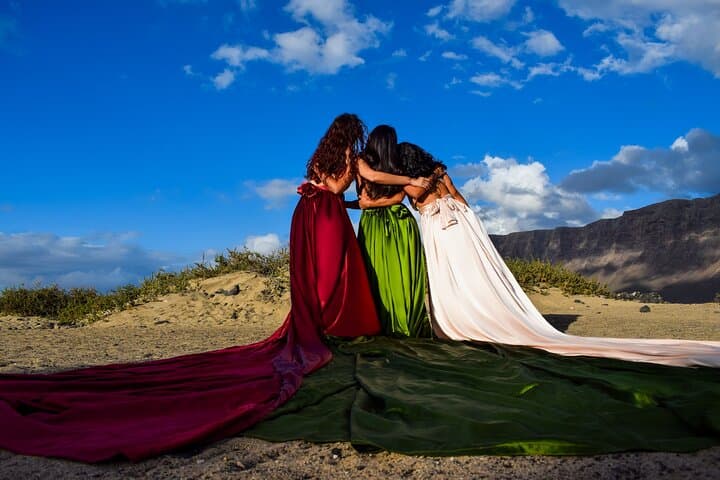 Private Flying Dress Photoshoot in Lanzarote
