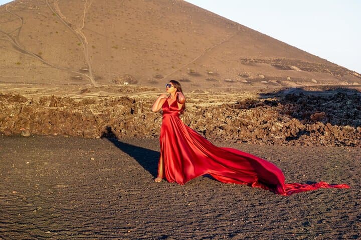 Private Flying Dress Photoshoot in Lanzarote