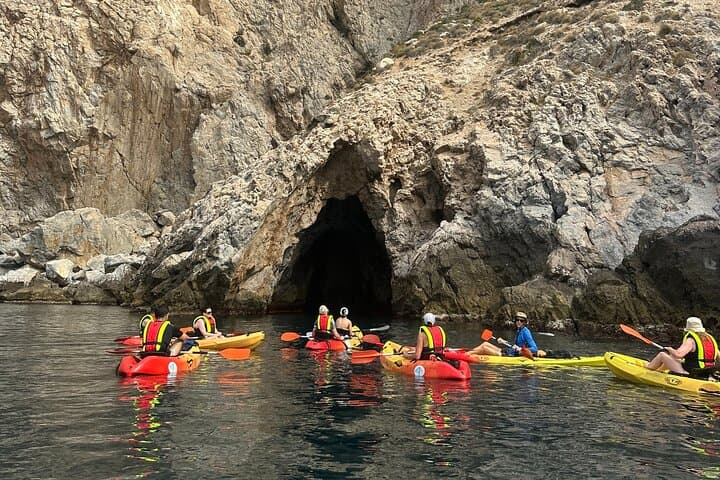 Kayak & Snorkel Tour in Cerro Gordo Natural Park, La Herradura