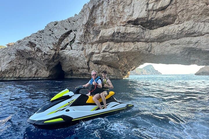 Margaritas Island Tour Jetski Client Happy