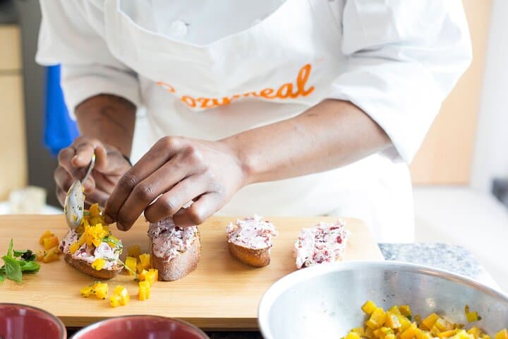 Tapas Cooking Class Near Las Ramblas + Wine (4-Course Meal)