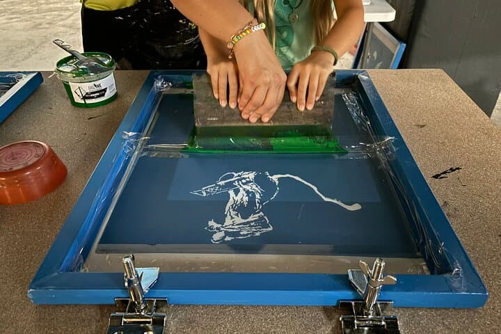 Entrance + Workshop screen printing in Madrid