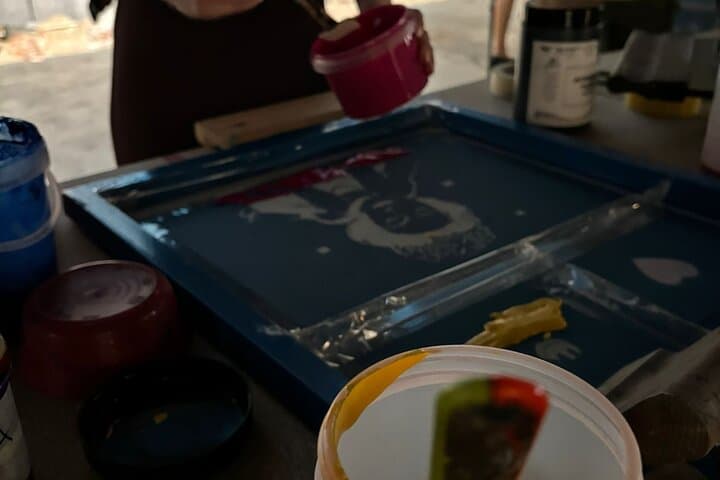 Entrance + Workshop screen printing in Madrid