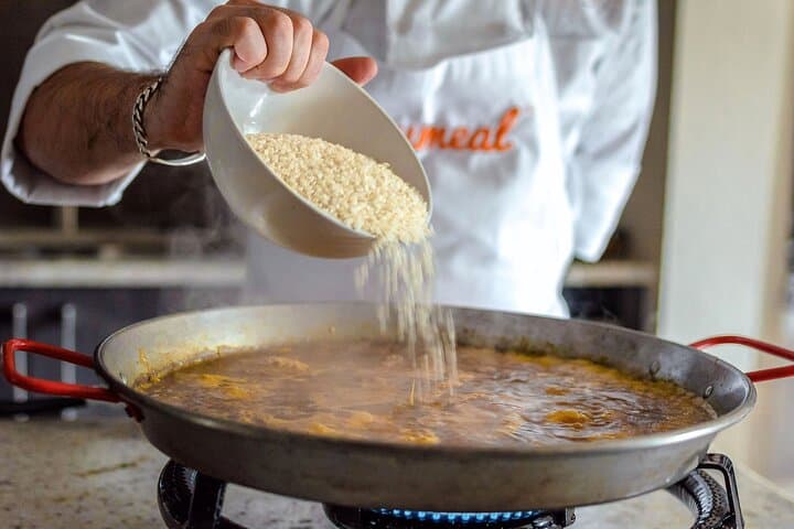 Cook Three Types of Paella + Dessert (Includes 4-Course Meal)