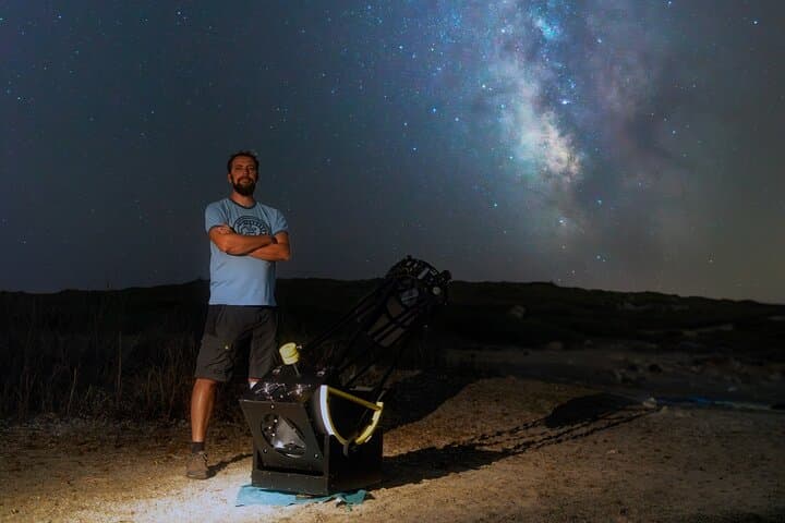 Watch the cosmos DE from the coast of Menorca