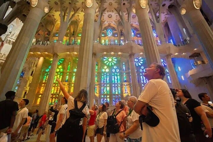 Interior of the Sagrada Família