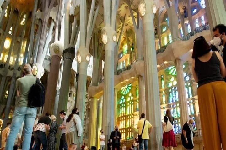 Interior of the Sagrada Família