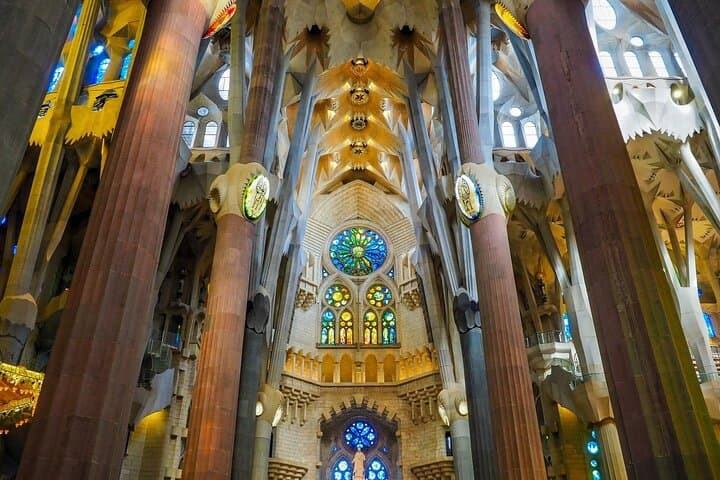 Interior of the Sagrada Família