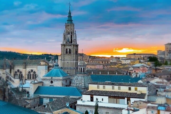 Toledo and the Quixote Mills from Madrid