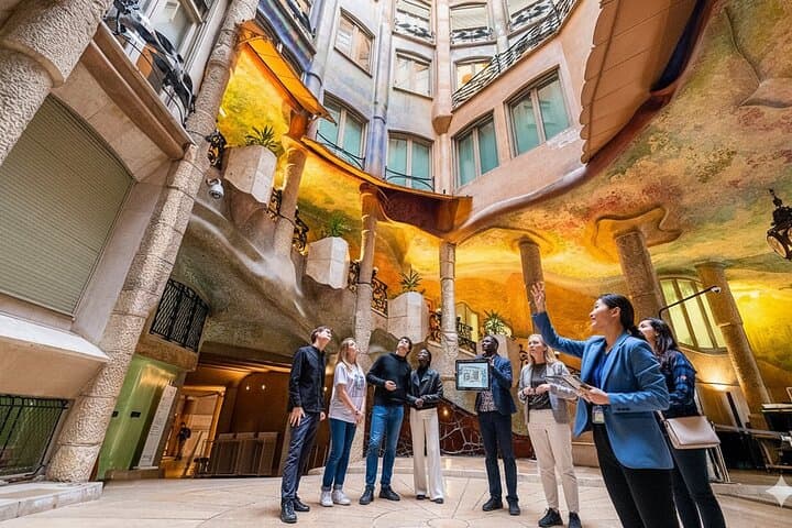 Inner courtyard of La Pedrera
