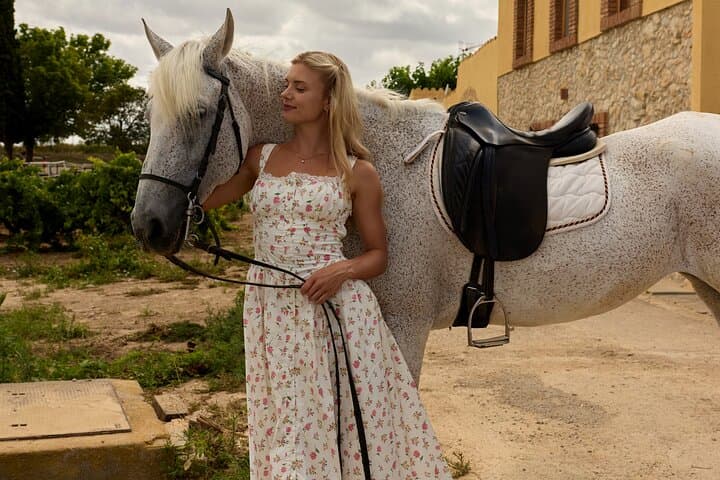 Barcelona: Private Horseback Riding + Luxury Winery Visit