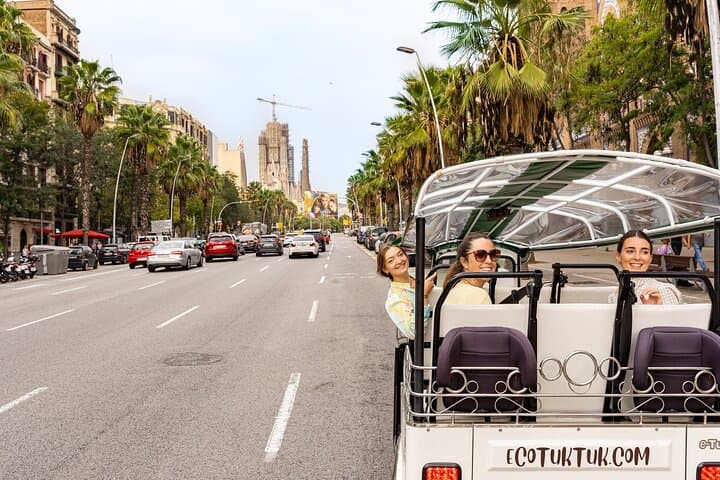 Tour Welcome to Barcelona in Eco Tuk Tuk Private with Local Guide