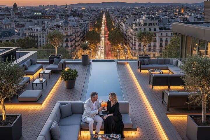 Terraces with an exclusive location