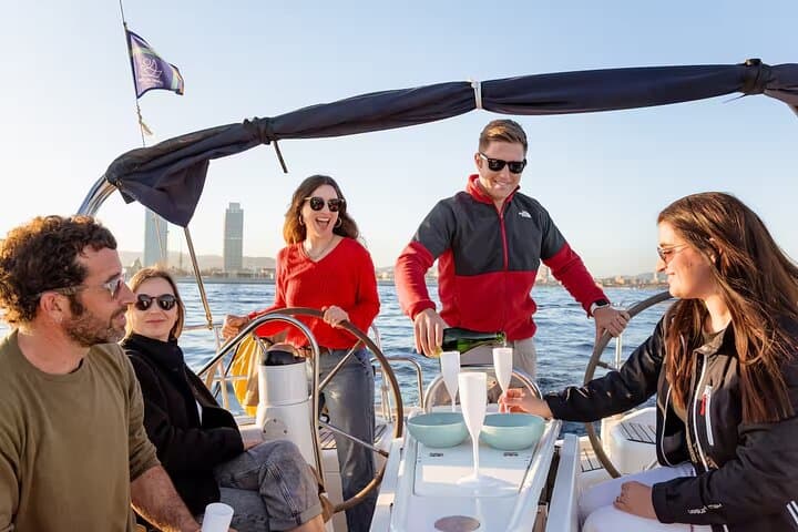 Barcelona Private Sailing Trip with unlimited drinks and snacks