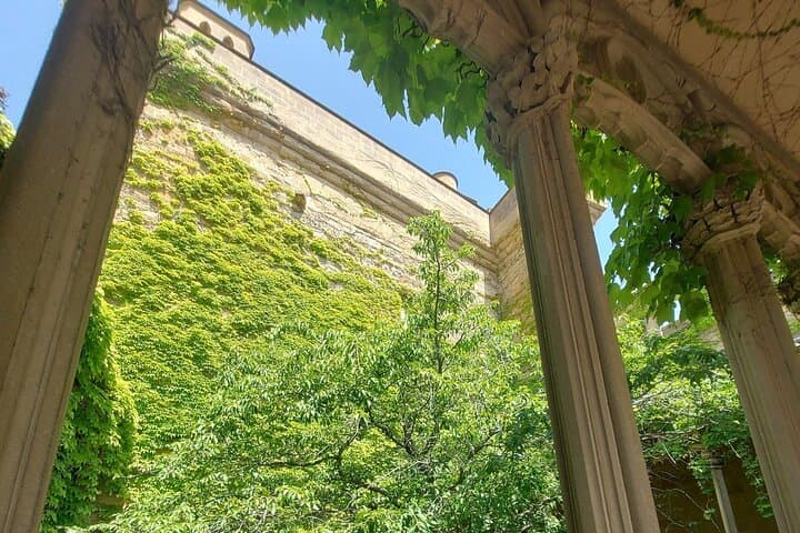 Olite Royal Palace and Ujue Monastery from Pamplona