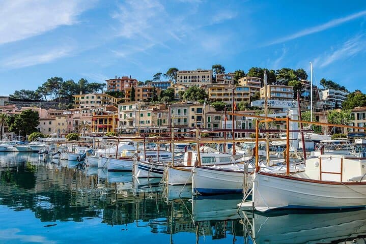 Traditional Majorcan boats at Port Sóller