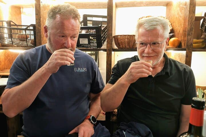 Guests savouring the aroma of one of Madrid's top vermouths.