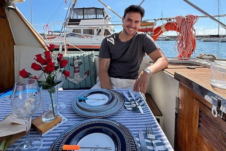 Romantic Dinner on Board at the Port of Barcelona