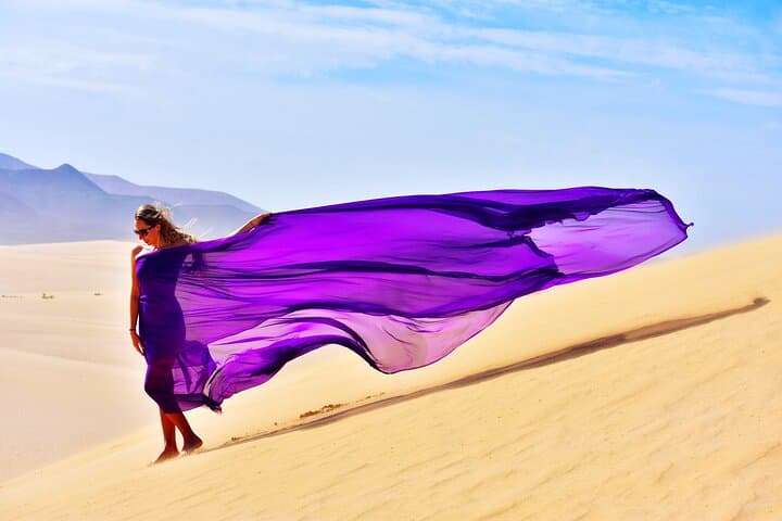 Flying Dress Photoshoot in Gran Canaria