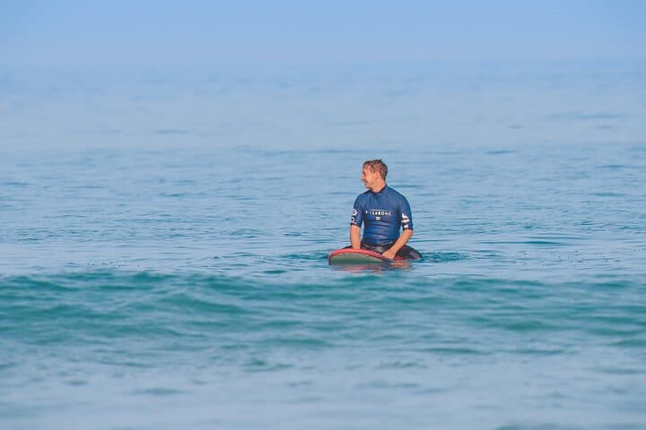 Relax in the line-up and wait for the perfect wave.