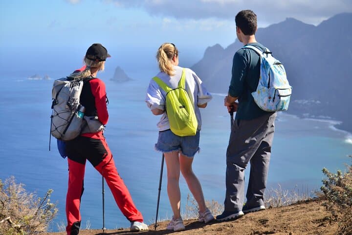 Scenic viewpoint overlooking the dramatic cliffs of northern Tenerife.